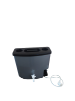 Умывальник с подогревом 15 литров "ТЭНПЛЮС" пластиковый (серый)